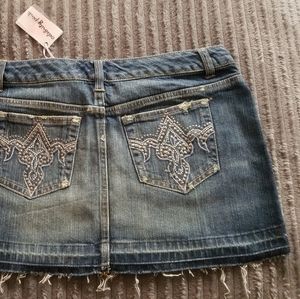 NwT Denim mini skirt